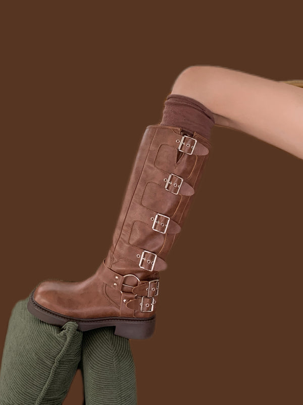 Brown High Boots