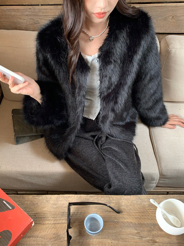 暮词 / Faux Fox Fur Coat