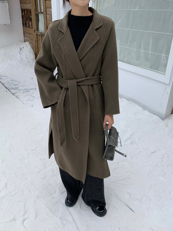 烟渡 / Double-Faced Cashmere Coat