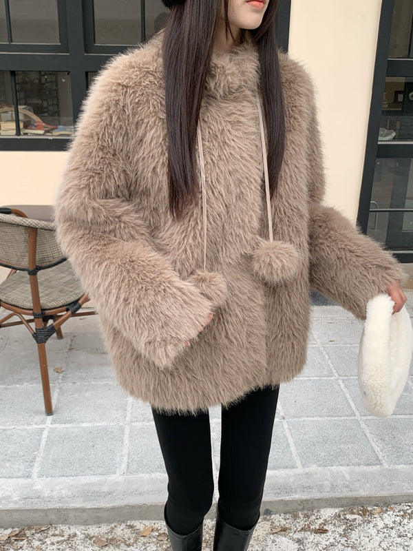 「小鹿」Fluffy Coat