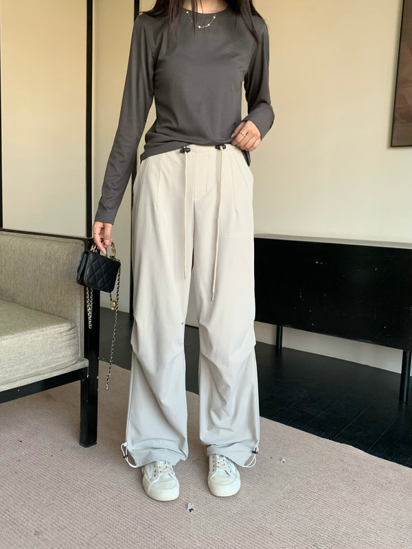 雾凇 / Cement Grey Cargo Pants
