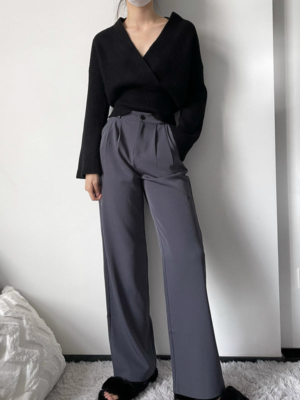 「灰影/黑影」Wide-leg pants